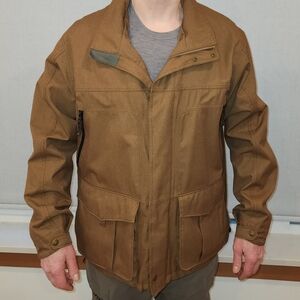 Men's Filson Brown Rain Jacket